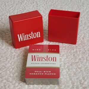 Vintage Winston New Sealed Playing Cards with Plastic Cover Travel Pack Poker